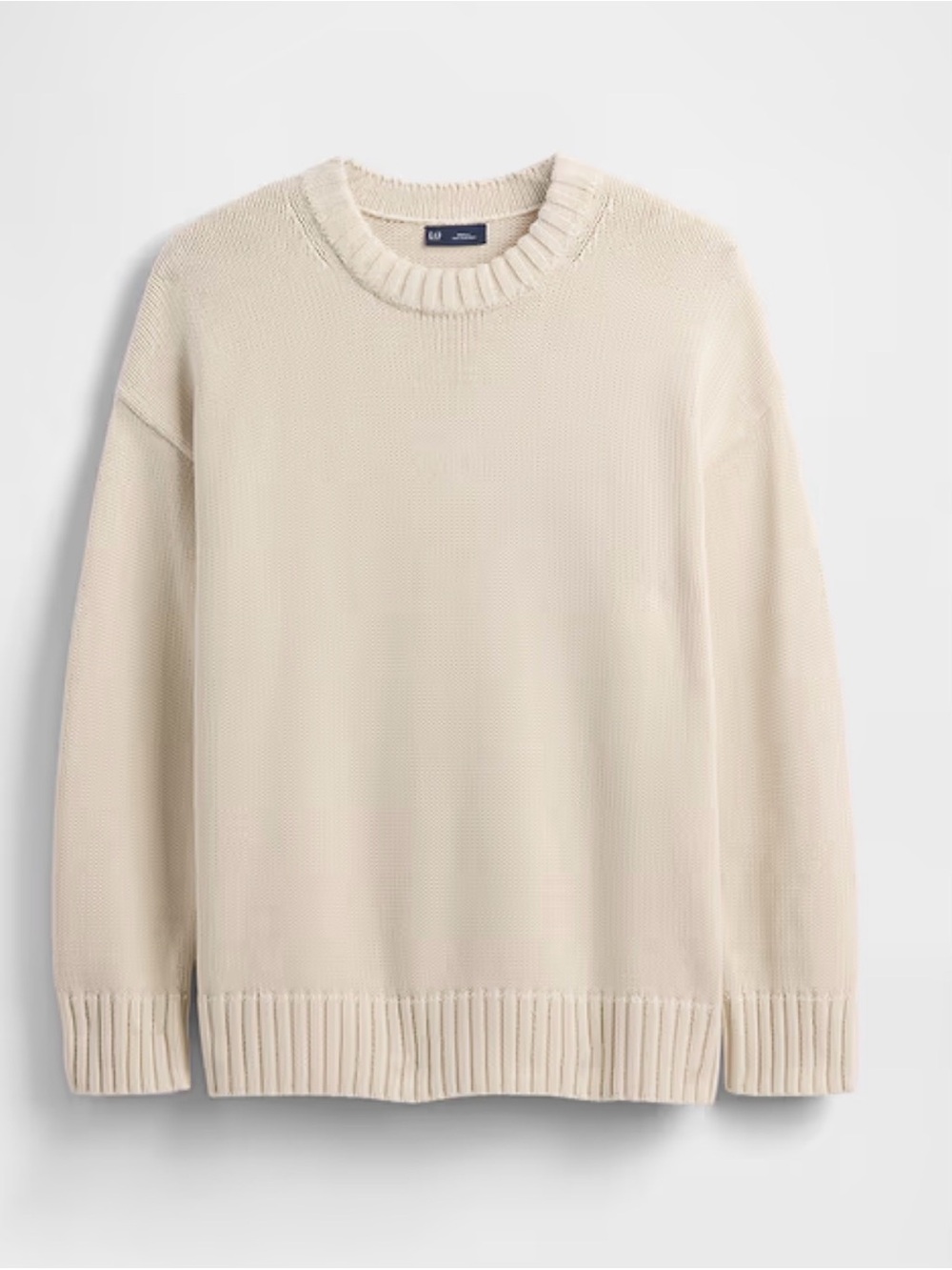 Women’s Crewneck Sweater in Cream - Classic Knit